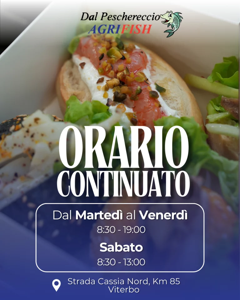 orari dal peschereccio viterbo